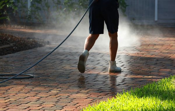 Paver Driveway Cleaning